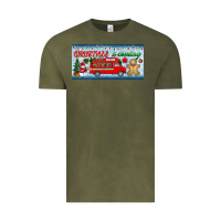 Vintage Olive christmas is coming license plate Vintage Tee - BundleAndBundleShop