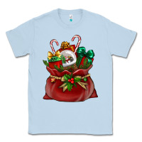 Dusty Blue christmas santa claus bag Classic Tee - BundleAndBundleShop