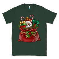 Sports Green christmas santa claus bag Classic Tee - BundleAndBundleShop