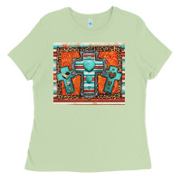 Matcha turquoise gemstone crosses Ladies Tee - Jasminsmagicworld