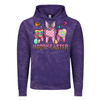 Cloud Purple Happy Easter Dental And Egg Vintage Hoodie - BundleAndBundleShop