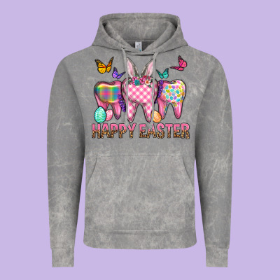 Happy Easter Dental And Egg Vintage Hoodie Designed By Bundleandbundleshop