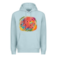 Blue Mist tie die watermelon Premium Hoodie - JahusDesignShop