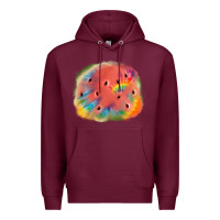 Burgundy tie die watermelon Premium Hoodie - JahusDesignShop