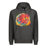 Charcoal Heather tie die watermelon Premium Hoodie - JahusDesignShop