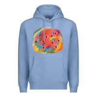 Colony Blue tie die watermelon Premium Hoodie - JahusDesignShop