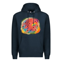 Navy tie die watermelon Premium Hoodie - JahusDesignShop