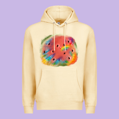 Tie Die Watermelon Premium Hoodie Designed By Jahusdesignshop