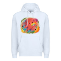 White tie die watermelon Premium Hoodie - JahusDesignShop