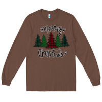 Chestnut Merry Christmas Trees Long Sleeve Tee - Bettercallsaul