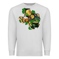 Dove Grey texas map st patricks day Premium Sweatshirt - FaDigitalArtStudio