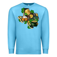 Ocean Blue texas map st patricks day Premium Sweatshirt - FaDigitalArtStudio