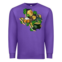 Purple texas map st patricks day Premium Sweatshirt - FaDigitalArtStudio