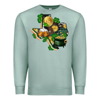 Seafoam texas map st patricks day Premium Sweatshirt - FaDigitalArtStudio