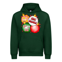 Forest Green merry christmas ball Urban Hoodie - CowhideDigitalArt