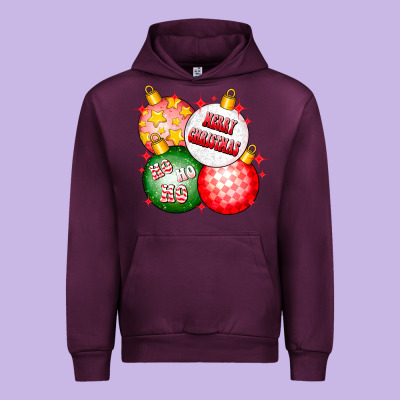 Merry Christmas Ball Urban Hoodie Designed By Cowhidedigitalart