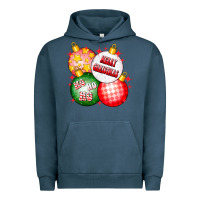 Pigment Midnight Navy merry christmas ball Urban Hoodie - CowhideDigitalArt