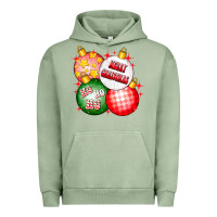 Pigment Oil Green merry christmas ball Urban Hoodie - CowhideDigitalArt