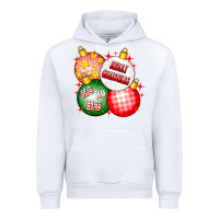 White merry christmas ball Urban Hoodie - CowhideDigitalArt