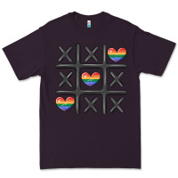 Plum pride tic tac toe Premium Tee - MaliasSmallBusiness