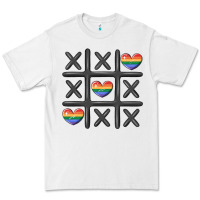 White pride tic tac toe Premium Tee - MaliasSmallBusiness