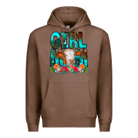 Chestnut Girl Mom Cow Flowers Premium Hoodie - CowCowDesign