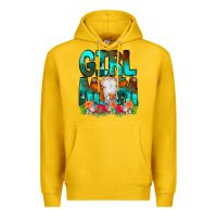Lemon Girl Mom Cow Flowers Premium Hoodie - CowCowDesign