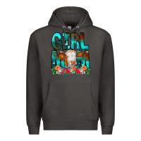 Smoke Girl Mom Cow Flowers Premium Hoodie - CowCowDesign