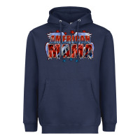 Navy American Mama Mother's Day Heavyweight Hoodie - FaDigitalArtStudio