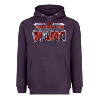Plum American Mama Mother's Day Heavyweight Hoodie - FaDigitalArtStudio