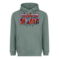 Sage American Mama Mother's Day Heavyweight Hoodie - FaDigitalArtStudio