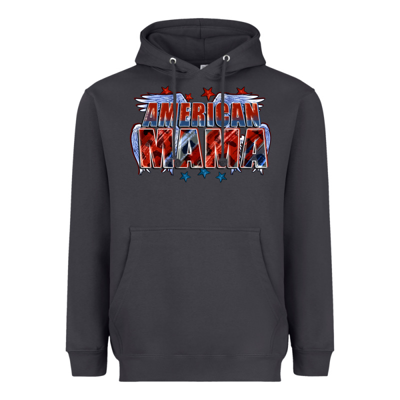 American Mama Mother's Day Heavyweight Hoodie by FaDigitalArtStudio | Teevron
