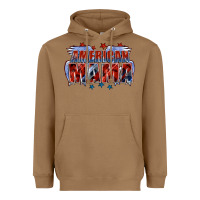 Toasted Coconut American Mama Mother's Day Heavyweight Hoodie - FaDigitalArtStudio