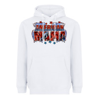 White American Mama Mother's Day Heavyweight Hoodie - FaDigitalArtStudio