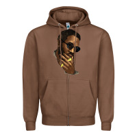 Chestnut Black man Zipper Hoodie - HowdyJamesFarm