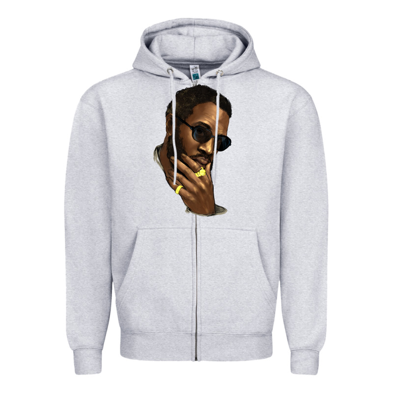 Black Man Zipper Hoodie by HowdyJamesFarm | Teevron