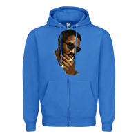 True Royal Black man Zipper Hoodie - HowdyJamesFarm