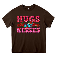 Chocolate Brown hugs and kisses valentines Heavy Core Tee - AdoDesignShop