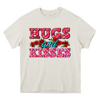 Cream hugs and kisses valentines Heavy Core Tee - AdoDesignShop