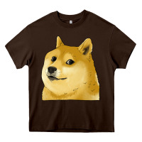 Chocolate Brown doge coin shiba dog Heavy Core Tee - Jasminsmagicworld