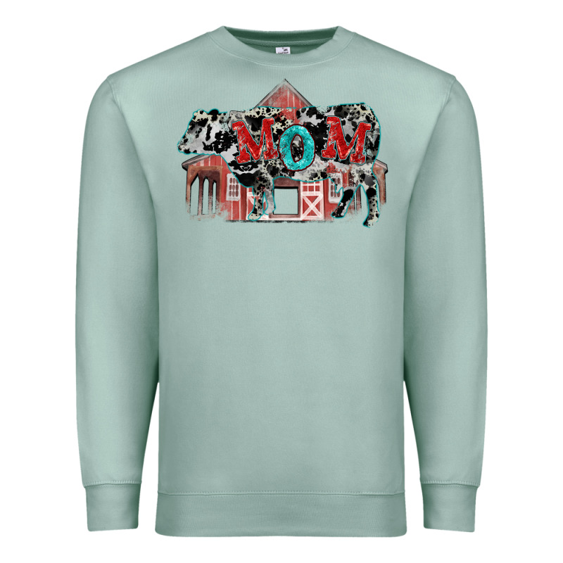 Mom Cow Mother's Day Premium Sweatshirt by FaDigitalArtStudio | Teevron