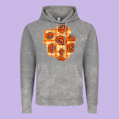 Thanksgiving Turkey With Tartan Patch Vintage Hoodie Designed By Bundleandbundleshop