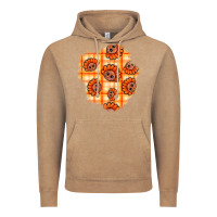 Vintage Coffee Thanksgiving Turkey With Tartan Patch Vintage Hoodie - BundleAndBundleShop