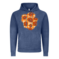 Vintage Denim Thanksgiving Turkey With Tartan Patch Vintage Hoodie - BundleAndBundleShop