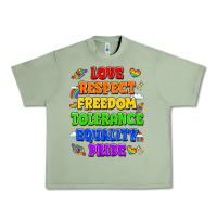 Love Respect Freedom Tolerance Equality Pride Urban Heavy Tee | Teevron