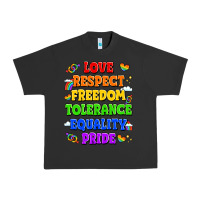 Pigment Black love respect freedom tolerance equality pride Urban Heavy Tee - LillyAllenDesigns