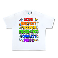 White love respect freedom tolerance equality pride Urban Heavy Tee - LillyAllenDesigns