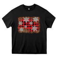 Black snowflake background Heavy Core Tee - BarkalooDesign