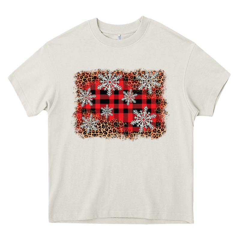 Snowflake Background Heavy Core Tee by BarkalooDesign | Teevron
