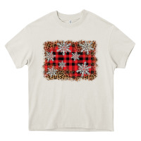 Cream snowflake background Heavy Core Tee - BarkalooDesign